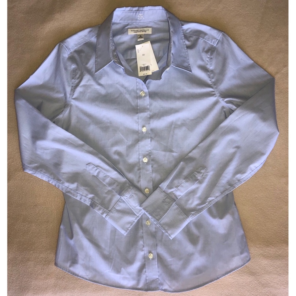 Banana Republic Fitted size 10 button down blouse
